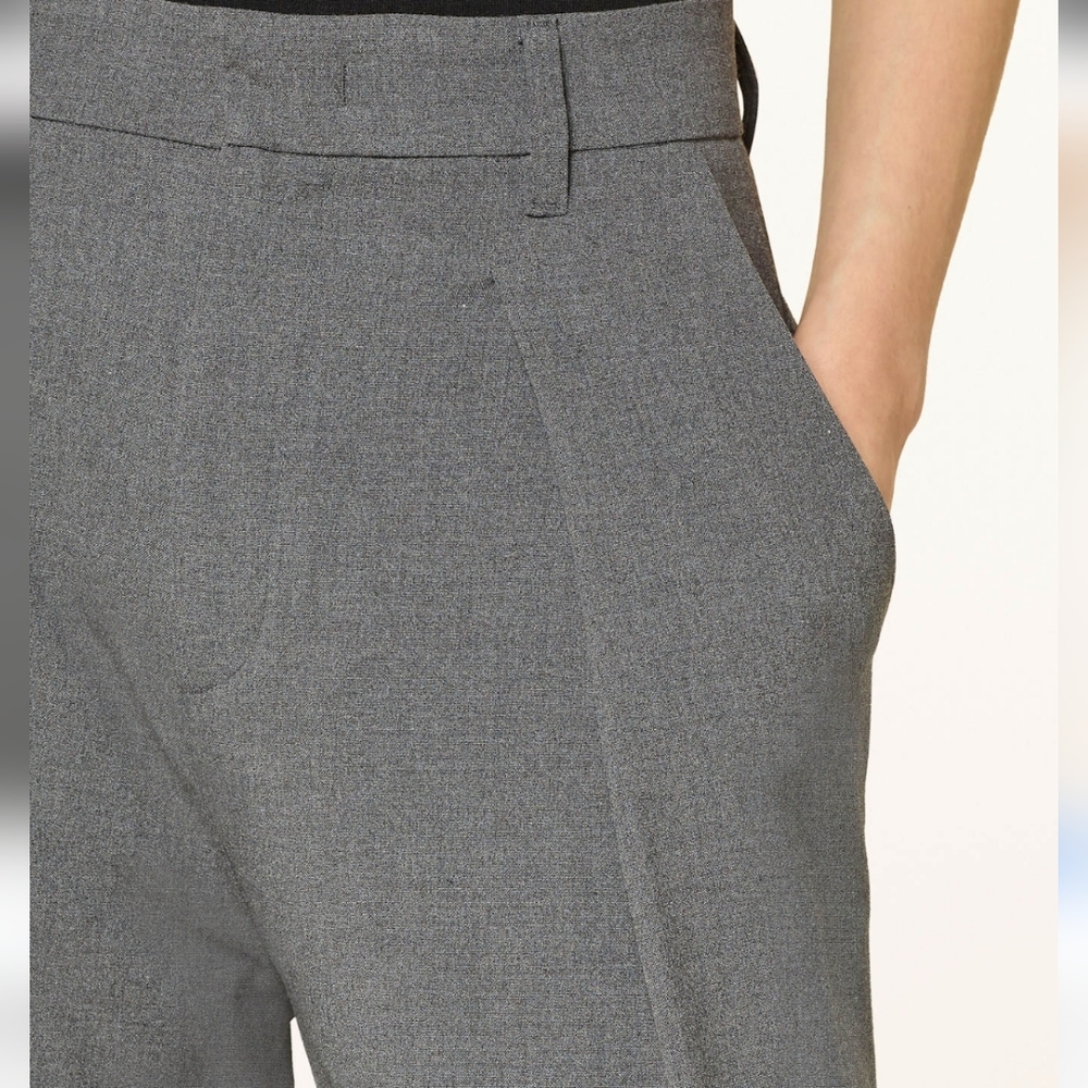 Women's Chaps Perfectly Polished Stretch Wide Leg Dress Pants Size 14 Grey NEW